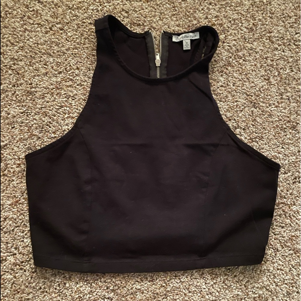 Black crop top